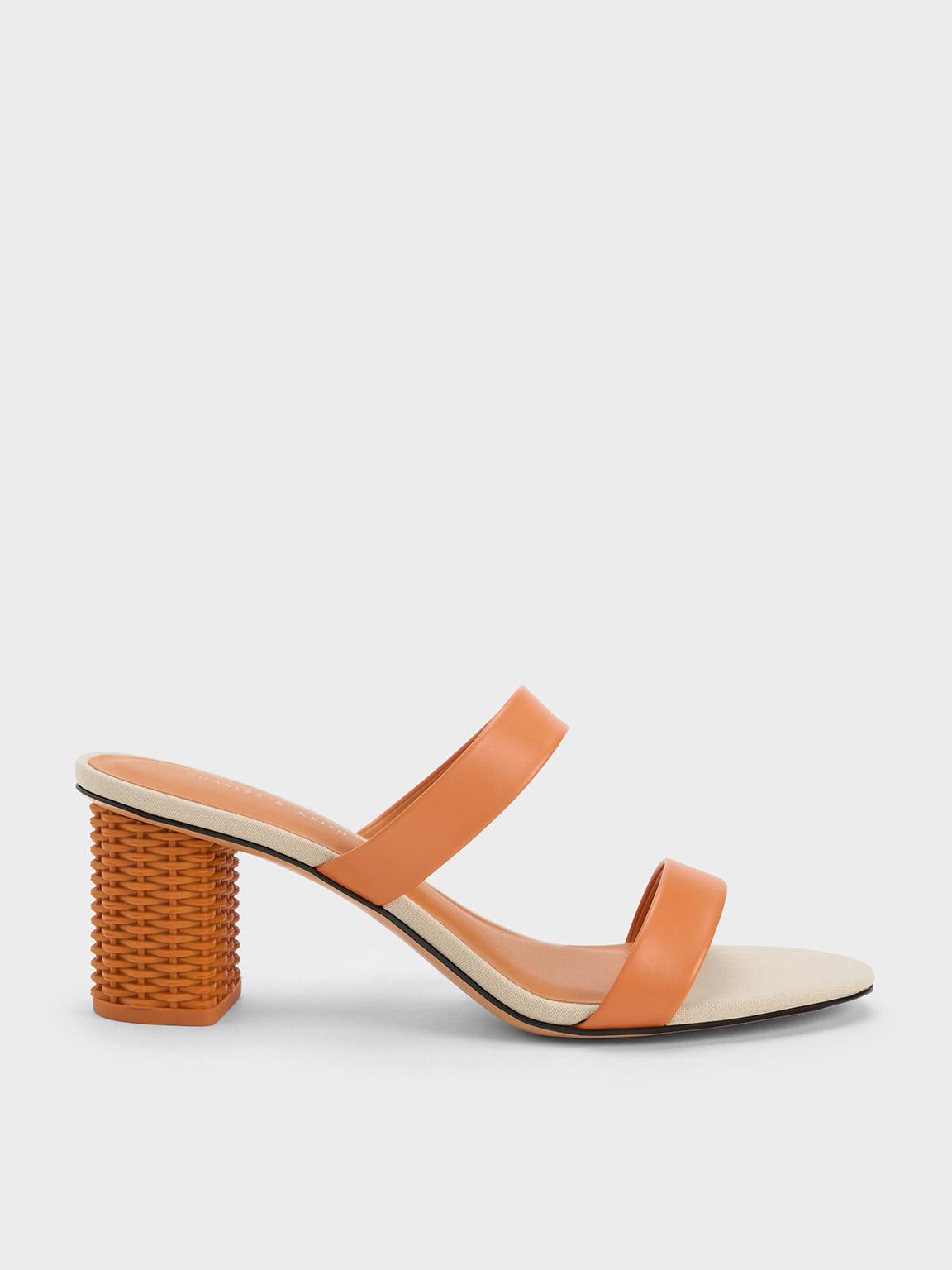 Buy Latest Strings Attach Braided Tie Up Block Heeled Sandal In Orange In  India | Londonrag.In