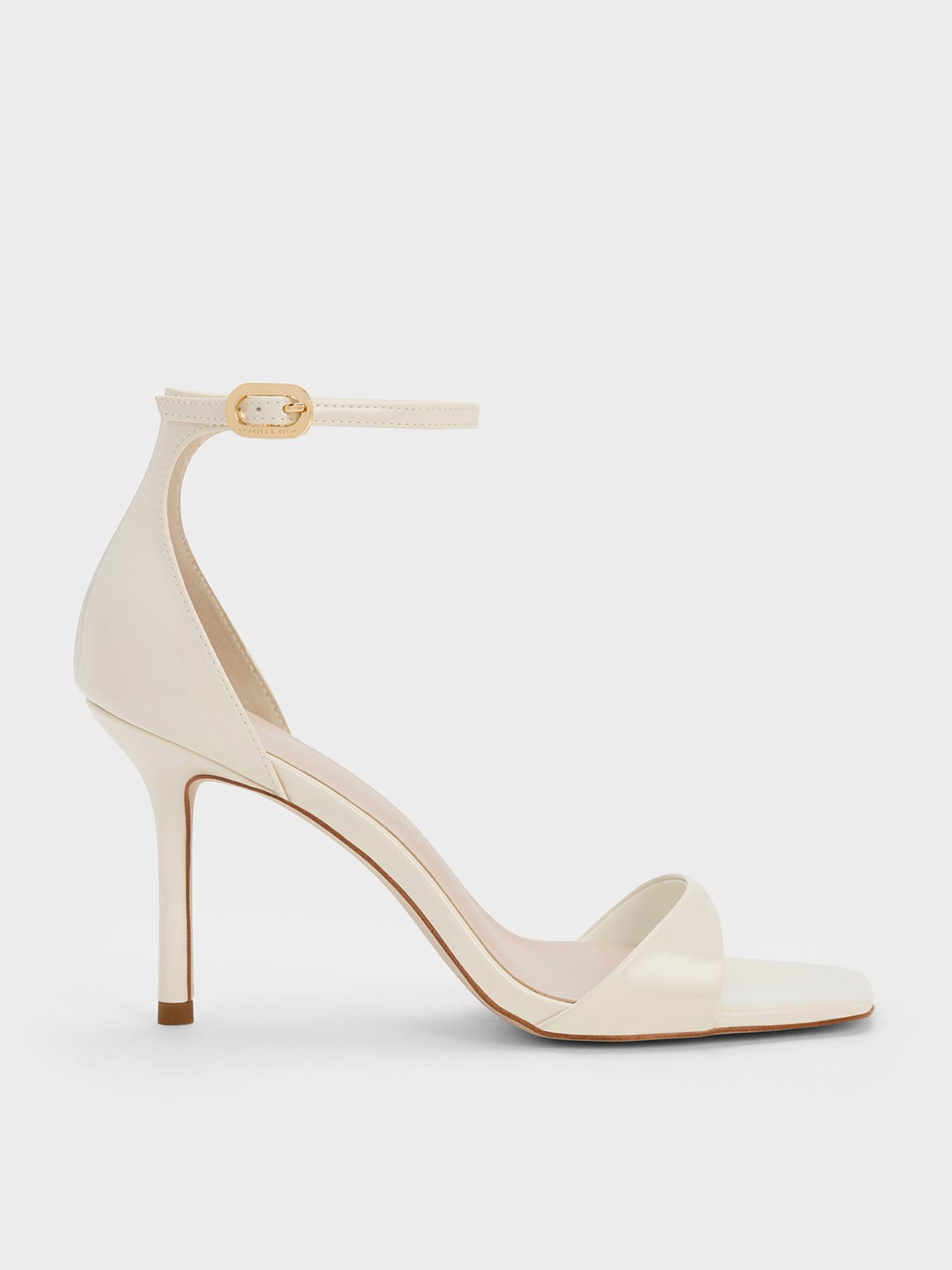 White Strappy Toe Ring Sandals - CHARLES & KEITH BH