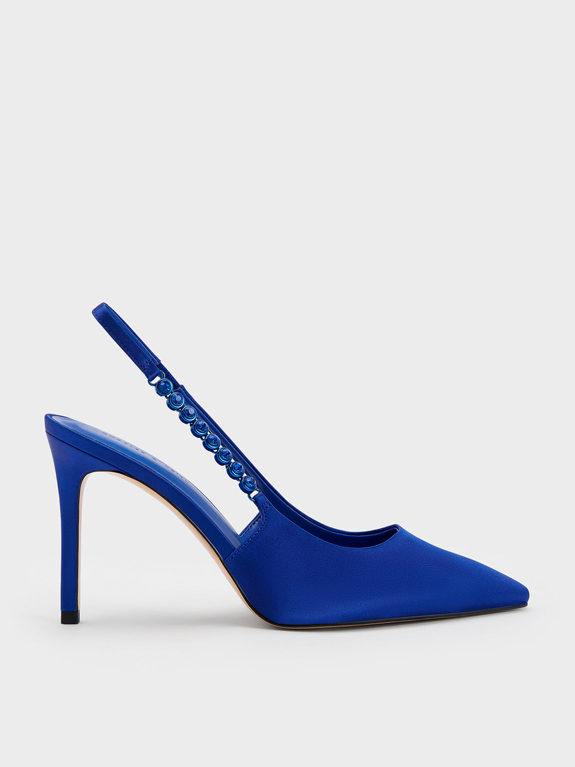 Cobalt blue slingback shoes hotsell