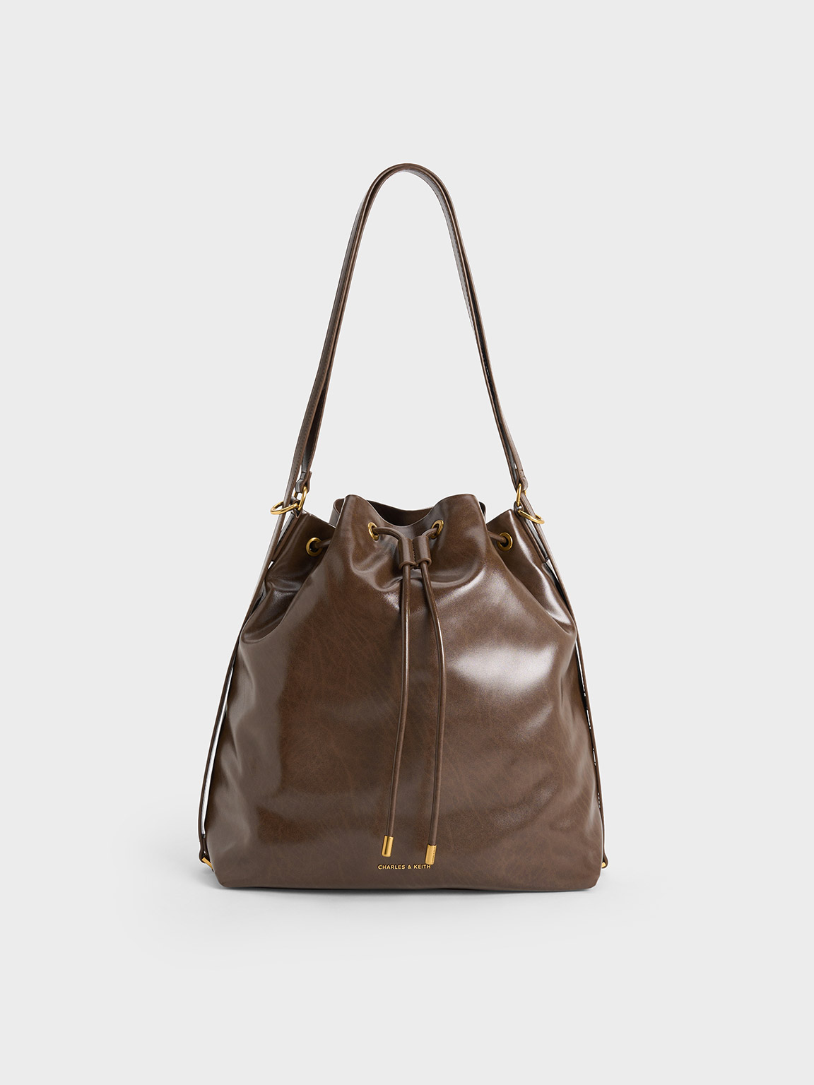 Brown Quilted deals Bucket Bag From Rimen&Co