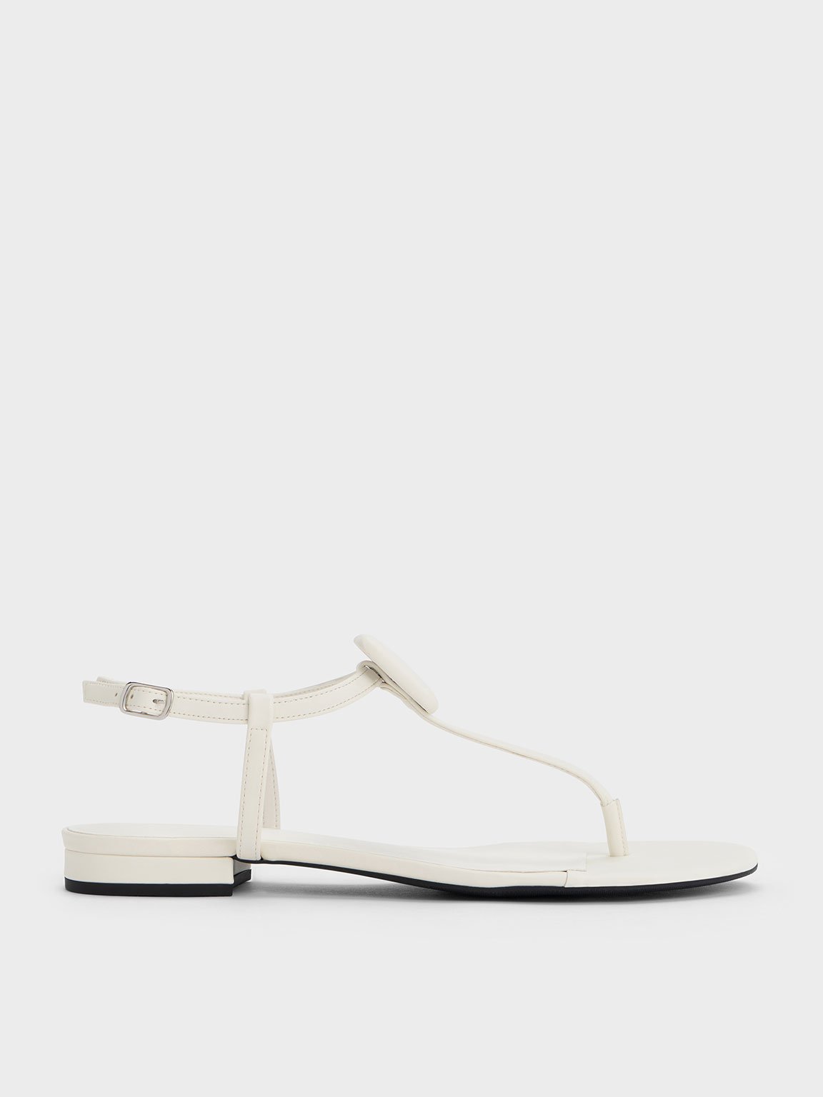 White patent 2025 leather flip flops