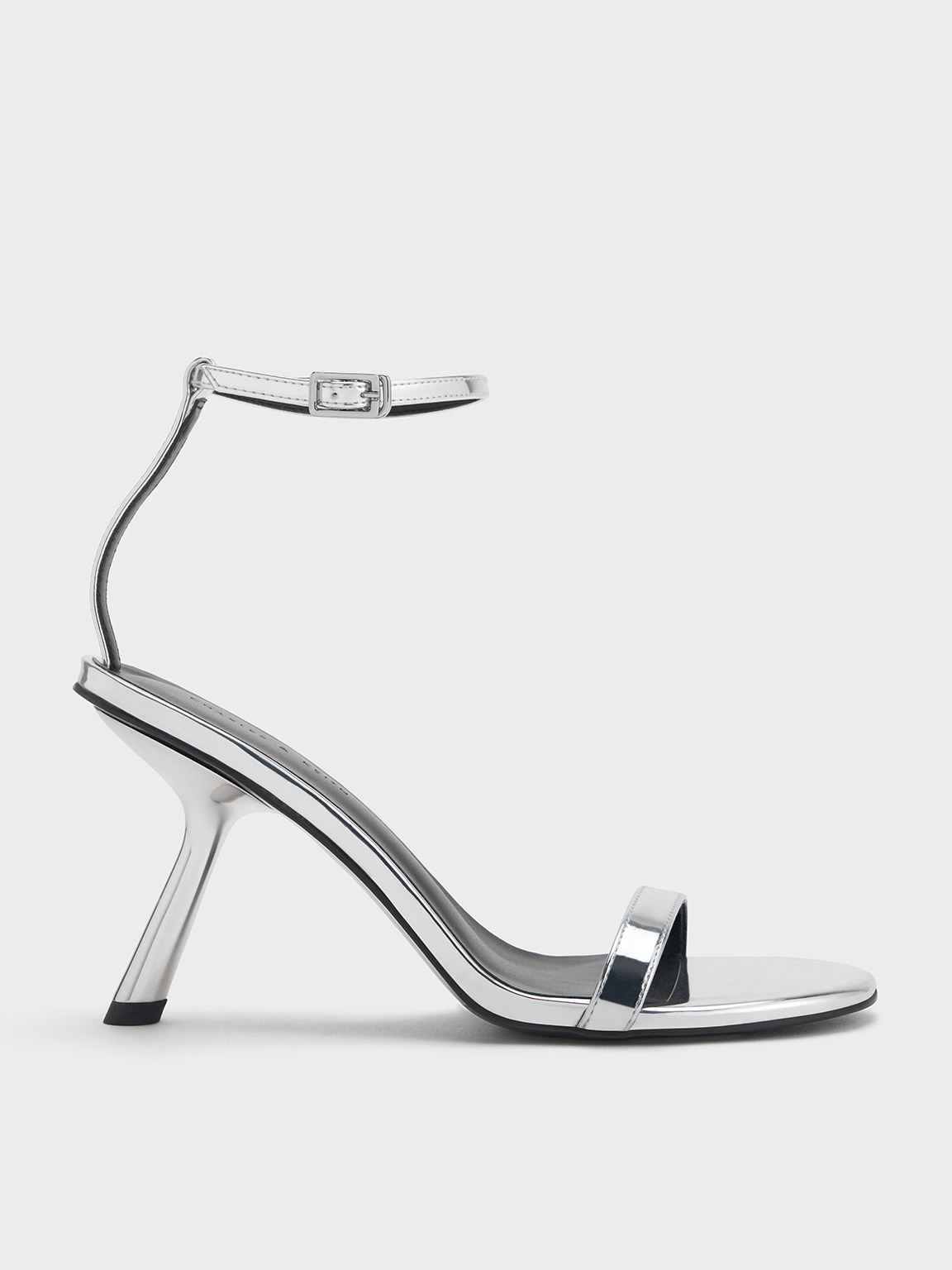 Silver sandals outlet 1 inch heel